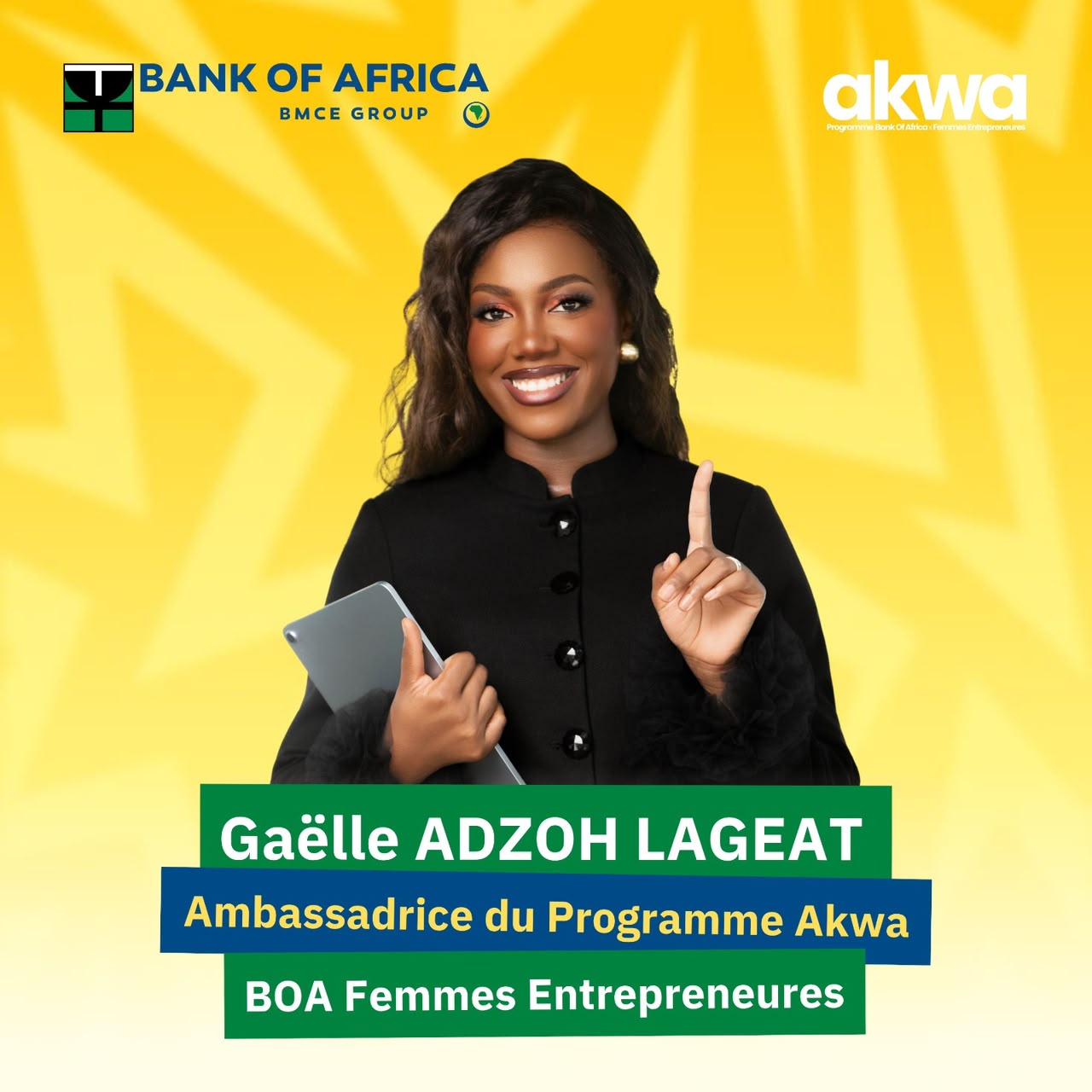 Gaëlle Adzoh Lageat désignée Ambassadrice d’AKWA